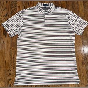 Peter Millar Crown Crafted Performance Golf Polo Multicolor Striped Men’s Large